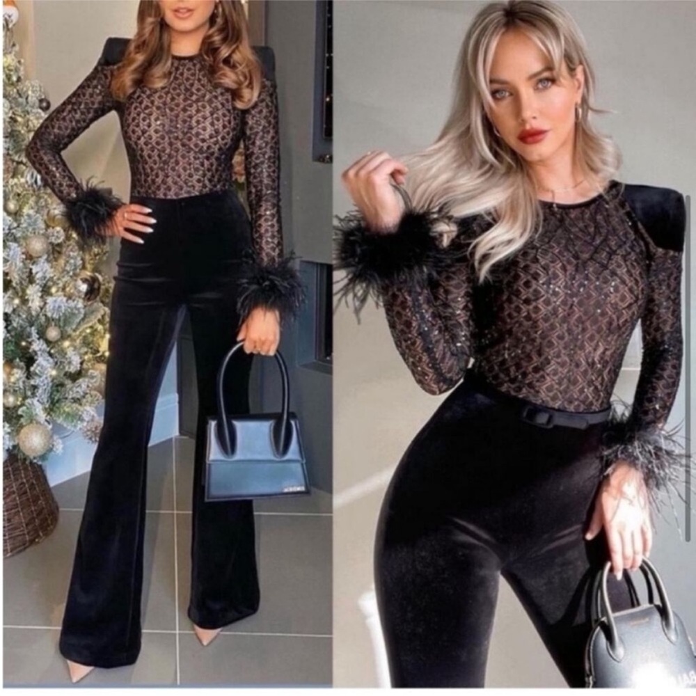 NEW Nadine Merabi Monique Jumpsuit Size XS US 2
